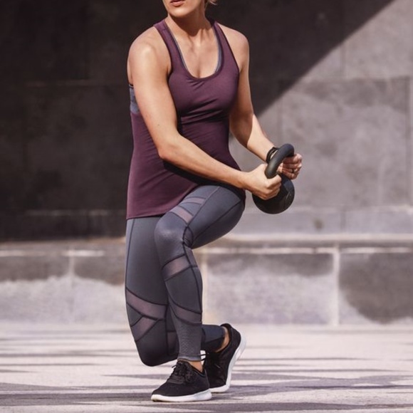 Calia Shine Textured Pieced Leggings - Picture 1 of 7